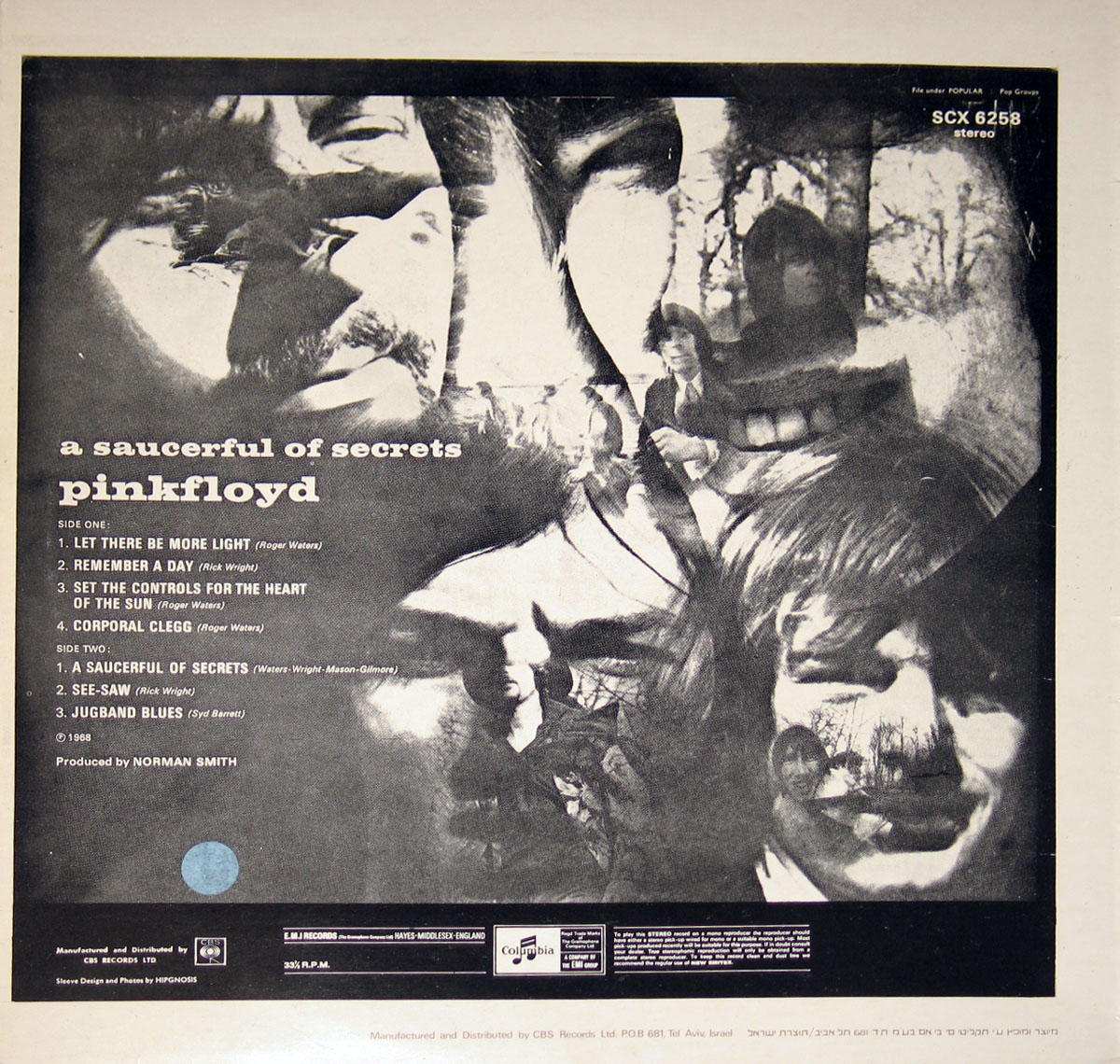 High Resolution Photo #2 PINK FLOYD Saucerful Secrets Israel 